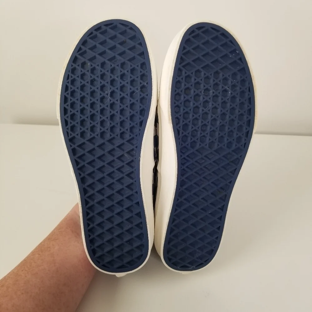 Vans X Harry Potter Collab Ravenclaw Blue Checkered Lace Up Sneakers Size 7
